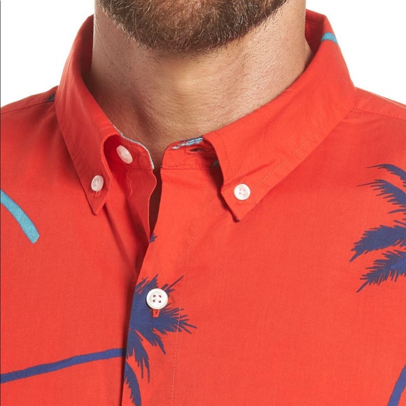 Bonobos Riviera Slim Fit Palm Print Shirt - Picture 12 of 12